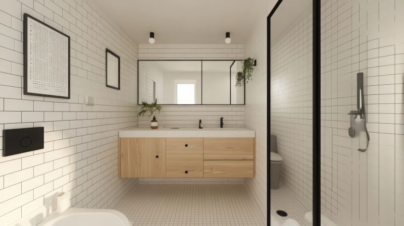 Minimalist Design with Floating Vanities