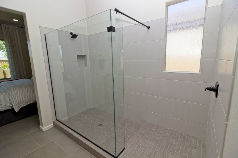 Modern bathroom with walk-in shower
